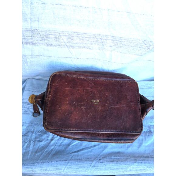 Vintage Bosca Utili-Kit Leather Travel Kit Bag Genuine Leather Brown - Picture 5 of 6